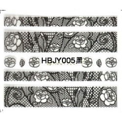Стикер за Нокти Дантела Черна HBJY005